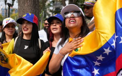 Photos show people reacting to a US attack on Caracas, Venezuela, and the capture of the president