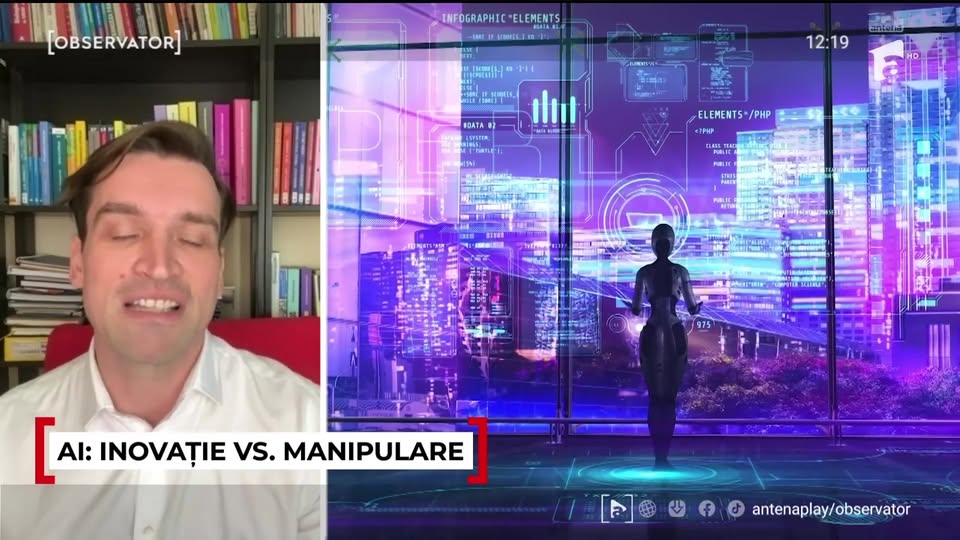 Cîțu: Vorbesc despre comisia pentru inteligența artificială la Antena 1