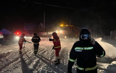 Vrancea: DN 23B închis din cauza ninsorilor abundente