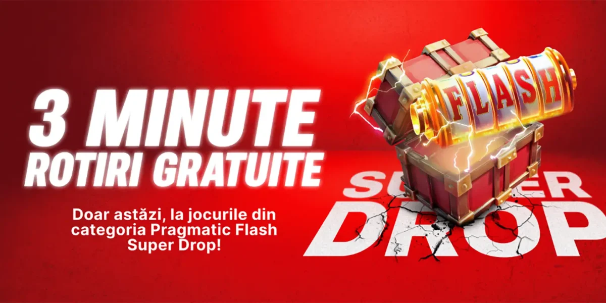 Pragmatic Flash Super Drop - ai 3 minute de Rotiri Gratuite la Superbet!