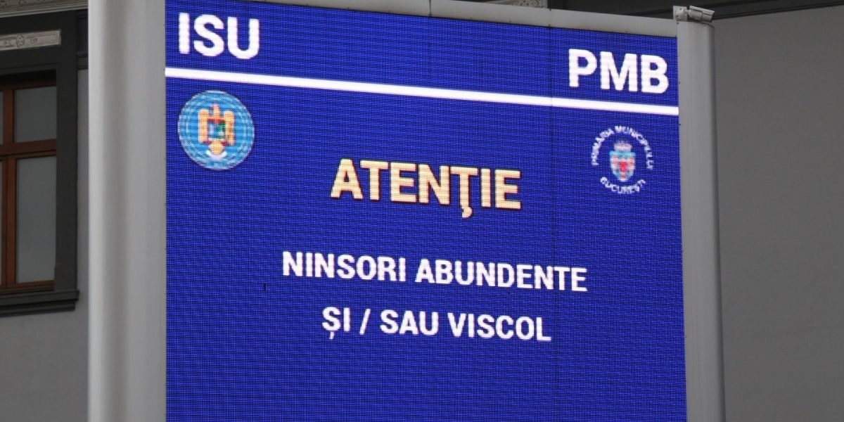 Centrul Bucureștiului, sub cod portocaliu de ninsori: Recomandările ISU pentru populație Administrația Națională de Meteorologie (ANM) a emis marți o avertizare de cod portocaliu pentru București și județul Ilfov, anunțând ninsori abundente și viscol puternic, valabilă până joi