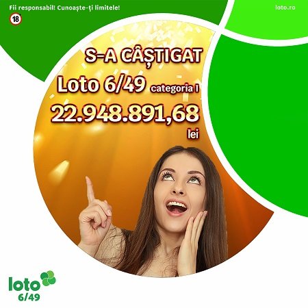 Marele premiu de 4,5 milioane de euro la Loto 6/49, revendicat!
