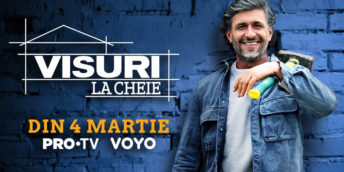 Visuri la Cheie revine la PRO TV și pe VOYO: Când încep noile aventuri emoționante Emisiunea „Visuri la Cheie” revine pe micile ecrane pe 4 martie, promițând un nou sezon plin de povești emoționante și transformări spectaculoase