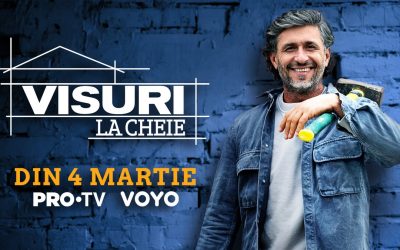 Visuri la Cheie revine la PRO TV și pe VOYO: Când încep noile aventuri emoționante Emisiunea „Visuri la Cheie” revine pe micile ecrane pe 4 martie, promițând un nou sezon plin de povești emoționante și transformări spectaculoase