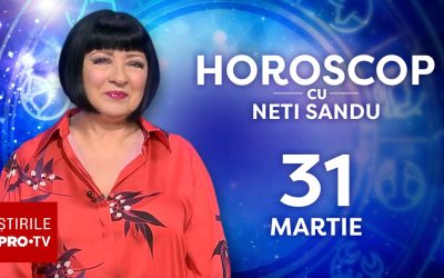 Neti Sandu, horoscop 31 martie 2026: Zodia cu noroc la bani!