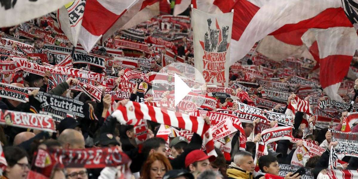 Fanii stuttgart, show total în centrul portoului
