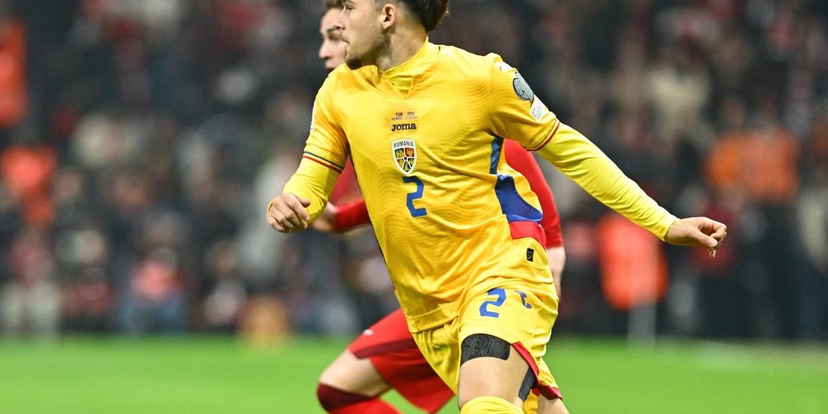 Pietonul Andrei Rațiu. Halucinant! Statistica meciului cu Turcia arată că fundașul mai mult s-a plimbat pe teren