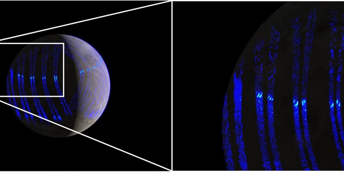 Aurorele de pe Ganymede, cea mai mare lună a lui Jupiter, seamănă cu cele de pe Pământ