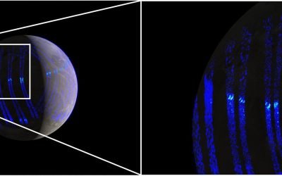Aurorele de pe Ganymede, cea mai mare lună a lui Jupiter, seamănă cu cele de pe Pământ