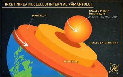 Nucleul Pământului încetinește: O descoperire seismică neașteptată Cercetătorii au descoperit că nucleul intern al Pământului, o sferă solidă aflată la mii de kilometri sub picioarele noastre, a încetinit