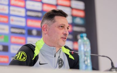 Spectacol în tribune la debutul lui Rădoi pe banca FCSB Un suporter al echipei FCSB a reușit să iasă în evidență la meciul de debut al lui Mirel Rădoi ca antrenor