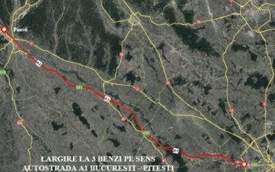13 oferte pentru lărgirea la trei benzi a autostrăzii A1 București-Pitești CNAIR a primit 13 oferte din partea unor companii din șase țări pentru contractul de elaborare a studiului de fezabilitate necesar lărgirii la trei benzi a autostrăzii A1 București-Pitești