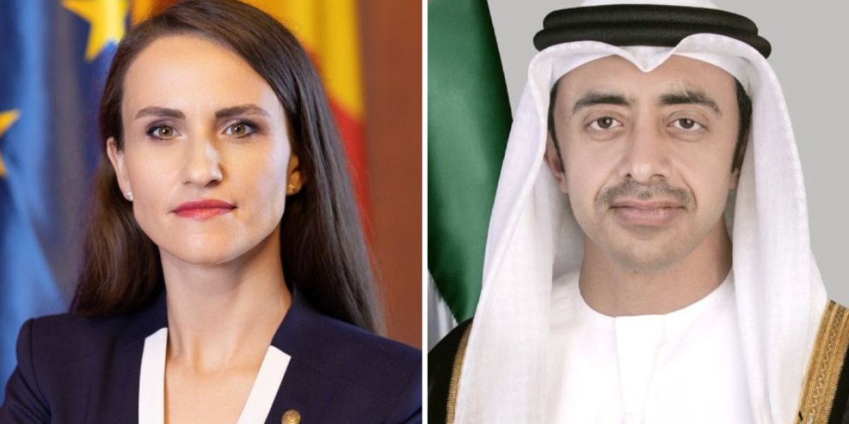 Oana Țoiu discută cu omologul din Emirate despre românii blocați în regiune Ministrul român de Externe, Oana Țoiu, a discutat luni cu omologul său din Emiratele Arabe Unite (EAU), șeicul Abdullah bin Zayed Al Nahyan, despre situația cetățenilor români afectați de recentele tensiuni din regiune