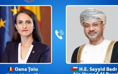 Discuții între Ministerul de Externe român și Oman despre românii blocați și zboruri de repatriere Ministrul român de Externe, Oana Țoiu, a discutat cu omologul său din Oman, Sayyid Badr bin Hamad Al Busaidi, despre situația turiștilor români blocați în Muscat și Salalah din cauza perturbărilor de trafic aerian