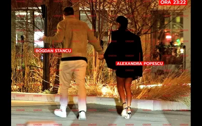 Un nou cuplu atrage privirile în Capitală: Bogdan Stancu și prezentatoarea tv Alexandra Popescu Bucureștiul este scena unei noi povești de dragoste, cel puțin așa reiese din imaginile surprinse de paparazzi