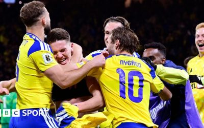 Suedia, la Mondiale după un gol dramatic marcat în minutul 88 O reușită dramatică a lui Viktor Gyokeres, în minutul 88, a adus Suedia la Cupa Mondială de fotbal