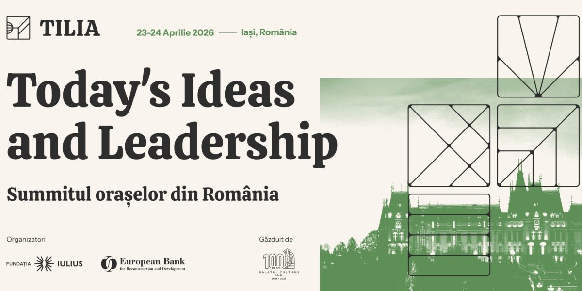 Iașiul găzduiește primul summit al orașelor din România, cu peste 300 de participanți Iașiul va fi gazda primei ediții a summitului TILIA – Today’s Ideas and Leadership In Action, un eveniment dedicat dezvoltării urbane, care va reuni peste 300 de participanți