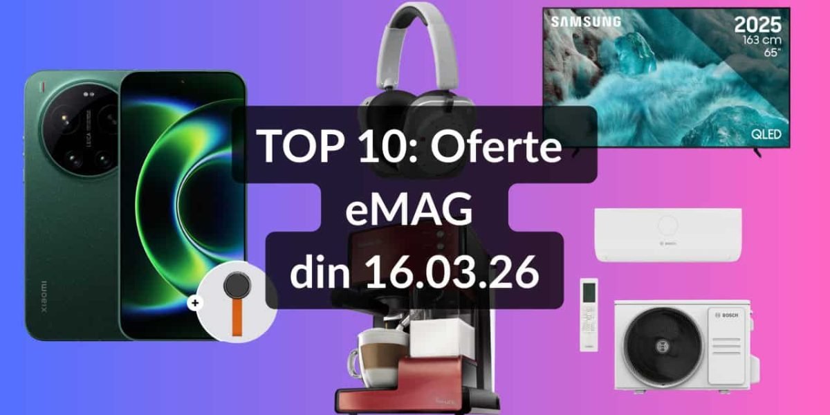 Oferte eMAG: Gadgeturi cu reduceri consistente în weekend eMAG a lansat o serie de oferte speciale pentru weekend, cu reduceri semnificative la o gamă largă de produse, de la electrocasnice și electronice, până la telefoane și gadgeturi
