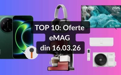 Oferte eMAG: Gadgeturi cu reduceri consistente în weekend eMAG a lansat o serie de oferte speciale pentru weekend, cu reduceri semnificative la o gamă largă de produse, de la electrocasnice și electronice, până la telefoane și gadgeturi
