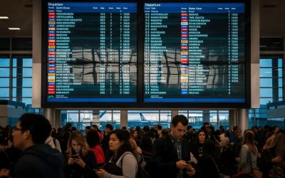 Anulare masivă de zboruri: Criza din Orientul Mijlociu afectează grav transportul aerian.