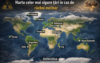 Războiul din Ucraina și tensiunile din Orientul Mijlociu alimentează anxietatea privind un conflict nuclear Pe fondul tensiunilor geopolitice accentuate, experții au început să analizeze locurile de pe glob care ar oferi cele mai mari șanse de supraviețuire în cazul unui război nuclear