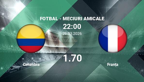 Columbia vs Franta, Ponturi Pariuri Fotbal