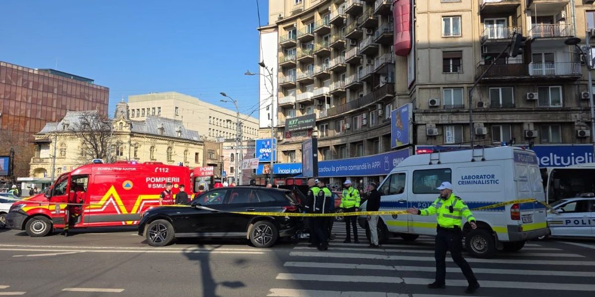 Accident la Piața Romană din București, 4 martie 2026