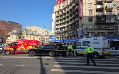 O femeie, victima unui accident rutier în Piața Romană, se zbate pentru viață București, 4 martie 2026