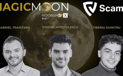 Scamy.io, startup românesc anti-fraudă, câștigă concursul MagicMoon și merge la Londra Startup-ul românesc Scamy.io, specializat în identificarea fraudelor digitale, a câștigat concursul MagicMoon, organizat în cadrul programului MoonShotX