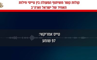 Israel: Înregistrare audio cu piloți, făcută publică