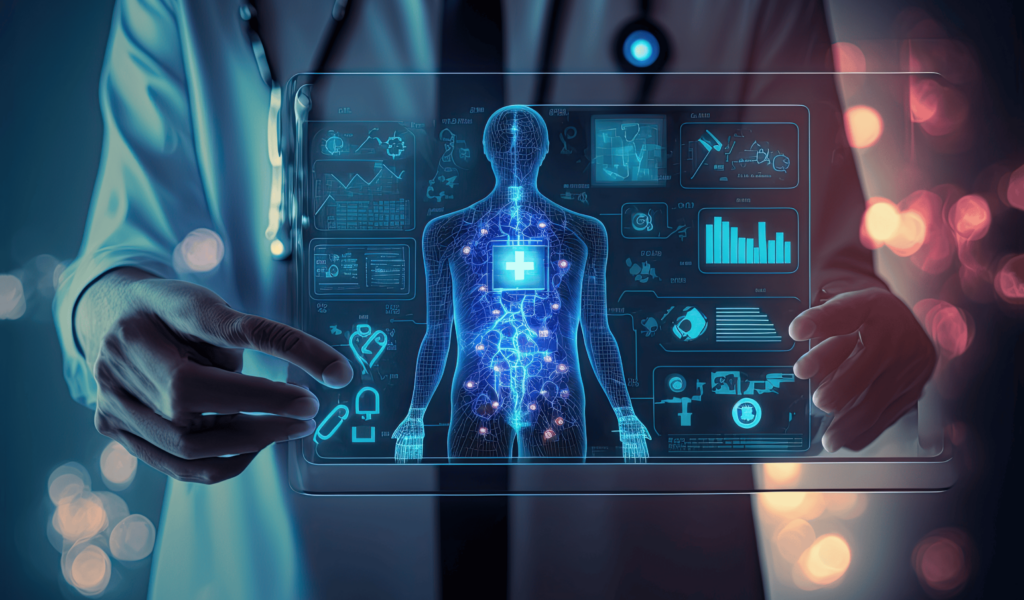 AI ar putea diagnostica primul, în loc de doctor, până în 2030.
Alternativă:
Diagnosticul medical e revoluționat de AI: previziuni până în 2030.