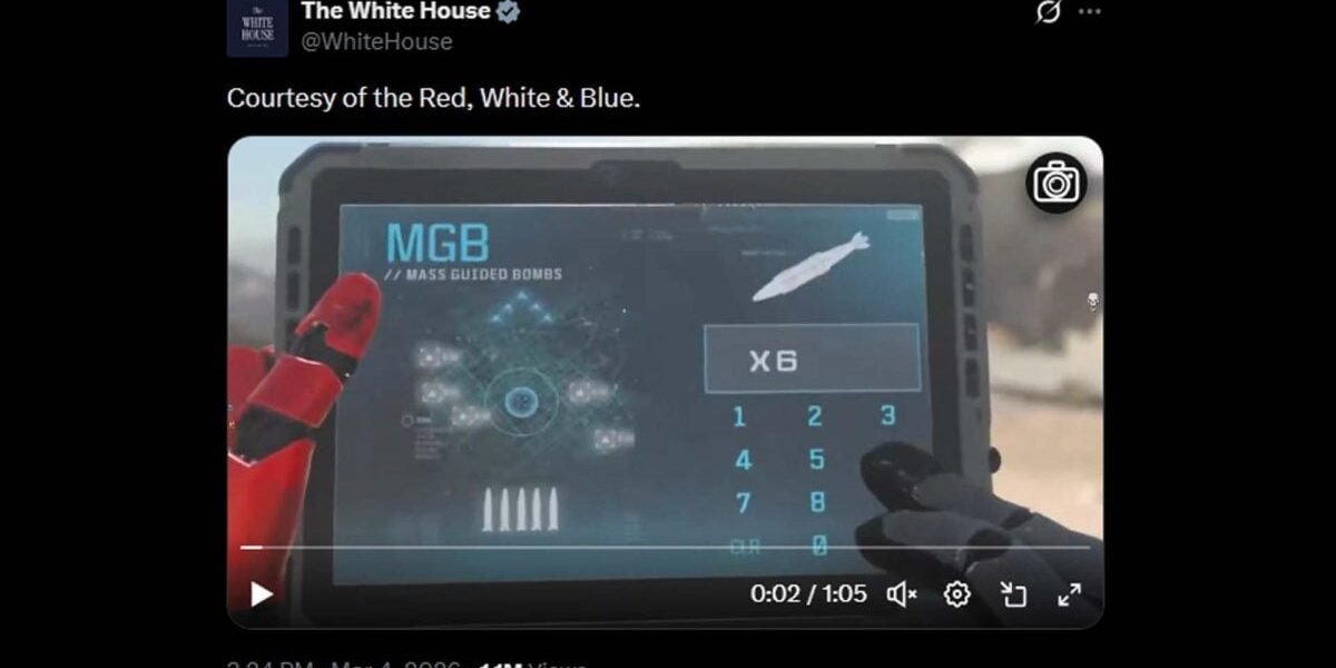 Casa Albă, criticată dur pentru un videoclip care combină imagini din războiul cu Iranul și elemente grafice din jocuri video Un videoclip postat de Casa Albă pe rețelele de socializare a stârnit un val de critici la nivel global