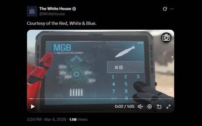 Casa Albă, criticată dur pentru un videoclip care combină imagini din războiul cu Iranul și elemente grafice din jocuri video Un videoclip postat de Casa Albă pe rețelele de socializare a stârnit un val de critici la nivel global
