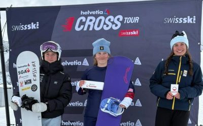 Kata mandel, pe podium la snowboard cross în Elveția