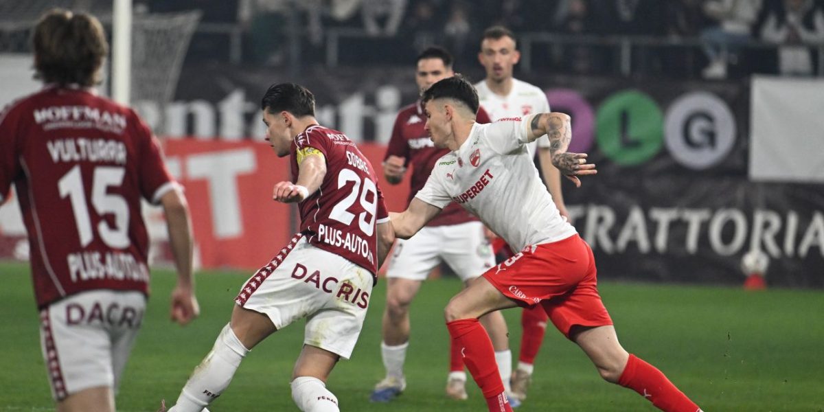 Acum: Rapid și Dinamo, egalitate 1-1 la pauză, în Giulești