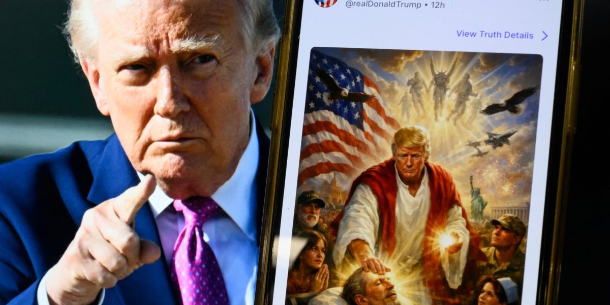 Trump, imaginea cu Iisus de pe platforma Truth Social, ștearsă