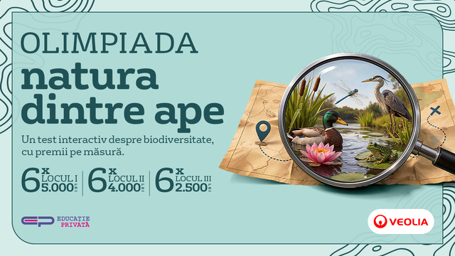 Start înscrieri la „Natura dintre Ape” 2026: Elevii pot câștiga 20.000 €