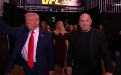 Trump, la o gală UFC în Miami, cu Marco Rubio. Imaginile serii