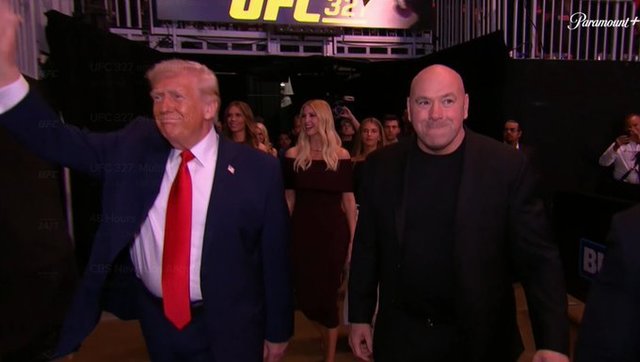 Trump, la o gală UFC în Miami, cu Marco Rubio. Imaginile serii