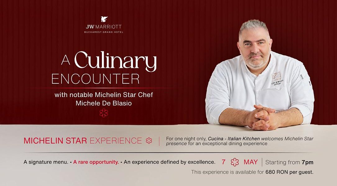 Chef Michelin MICHELE De Blasio, la Cucina pentru o singură seară