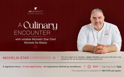 Chef Michelin MICHELE De Blasio, la Cucina pentru o singură seară