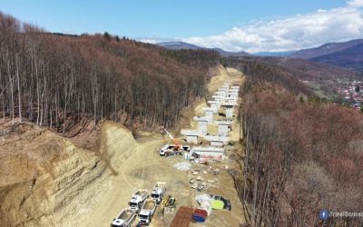 Muncă uriașă pe A1 prin Carpați: 1.550 oameni sapă tunelul Poiana