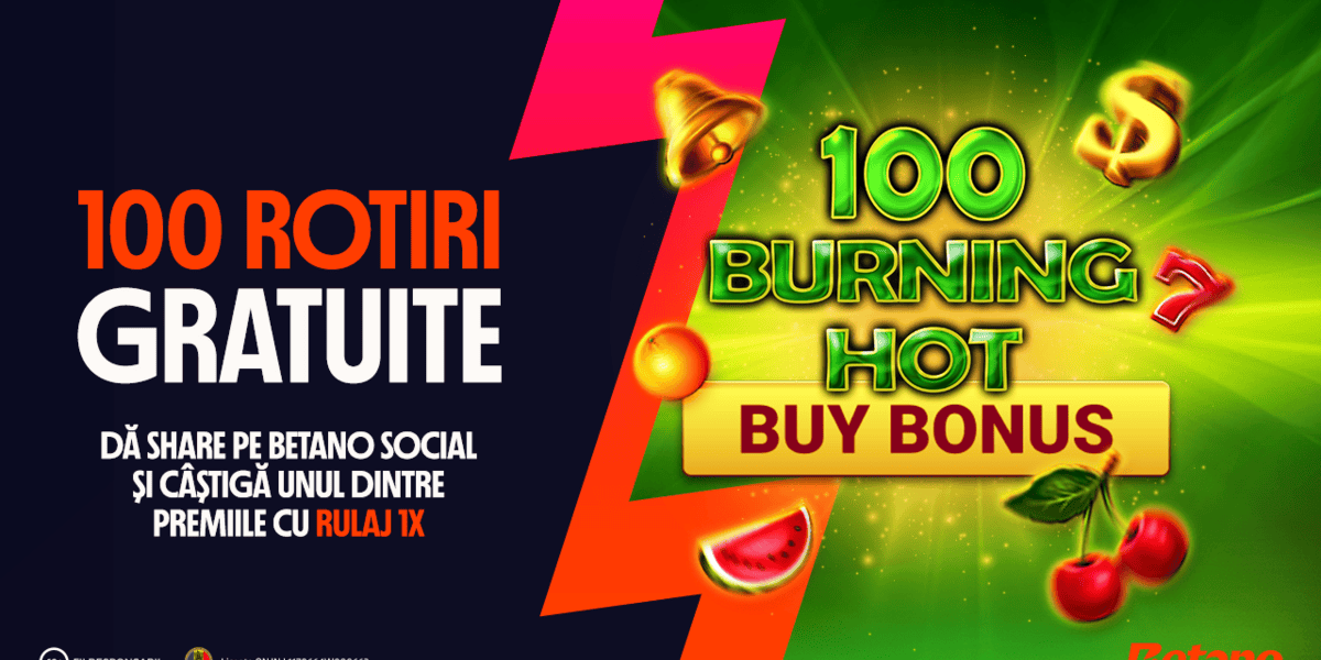 Betano Social: 100 de premii cu câte 100 de Rotiri Gratuite!