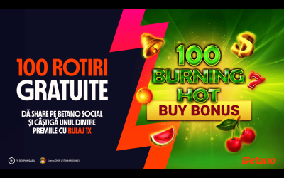 Betano Social: 100 de premii cu câte 100 de Rotiri Gratuite!