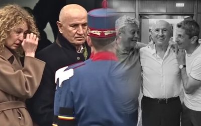 Copos, sfâșiat de durere la căpătâiul lui Lucescu. Scene emoționante de la Arena Națională