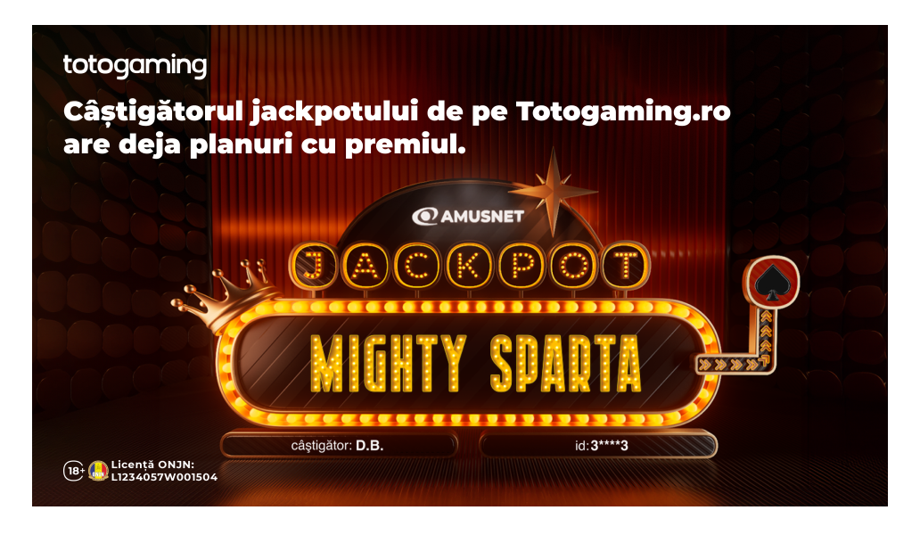 Un jucător de pe platforma TotoGaming.ro a câștigat un jackpot impresionant de la Amusnet Un norocos jucător de pe platforma de jocuri de noroc online TotoGaming.ro a câștigat un premiu substanțial la jackpotul de inimă neagră oferit de Amusnet