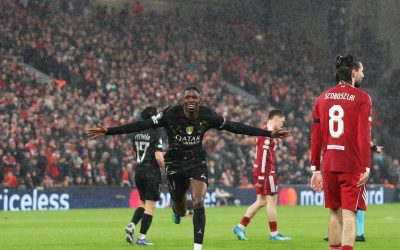 Dembele, recital la Liverpool: PSG în semifinalele Champions