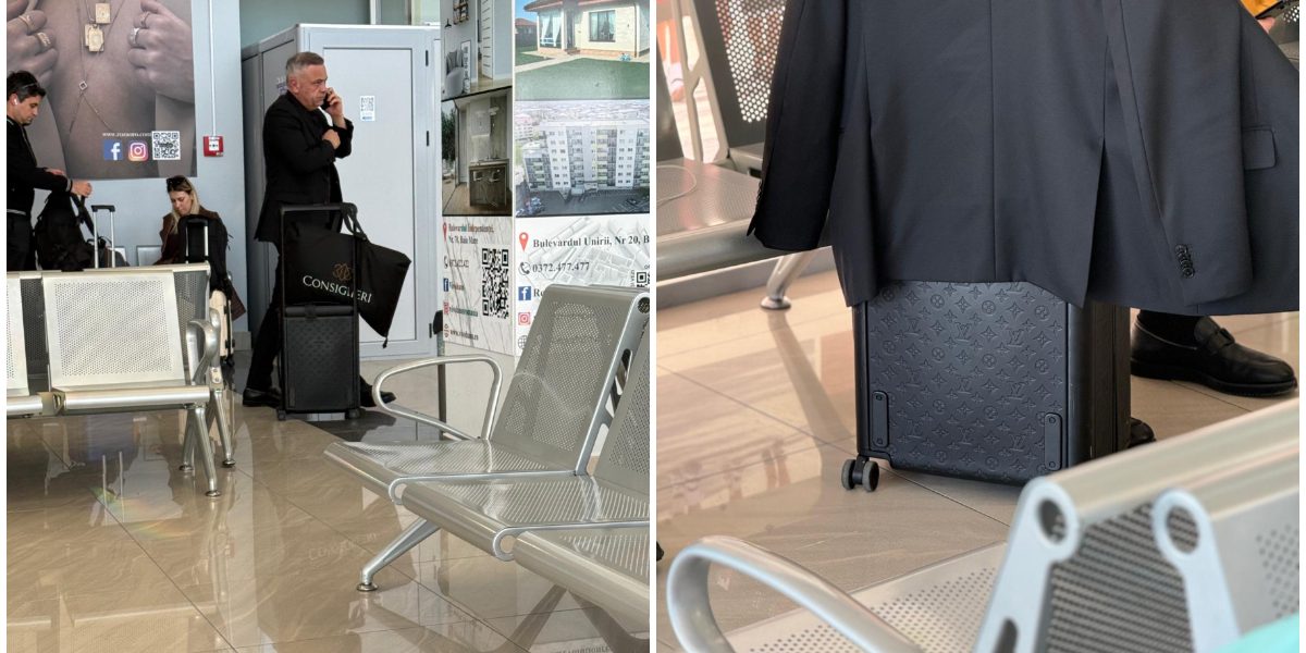 Barbu, ministrul PSD, etalează o valiză Vuitton de mii de euro