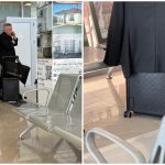 Barbu, ministrul PSD, etalează o valiză Vuitton de mii de euro