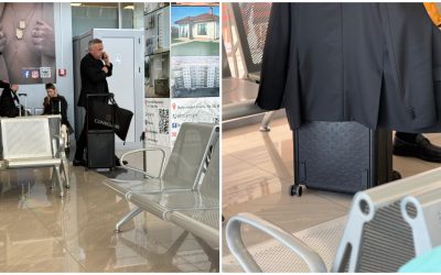 Barbu, ministrul PSD, etalează o valiză Vuitton de mii de euro